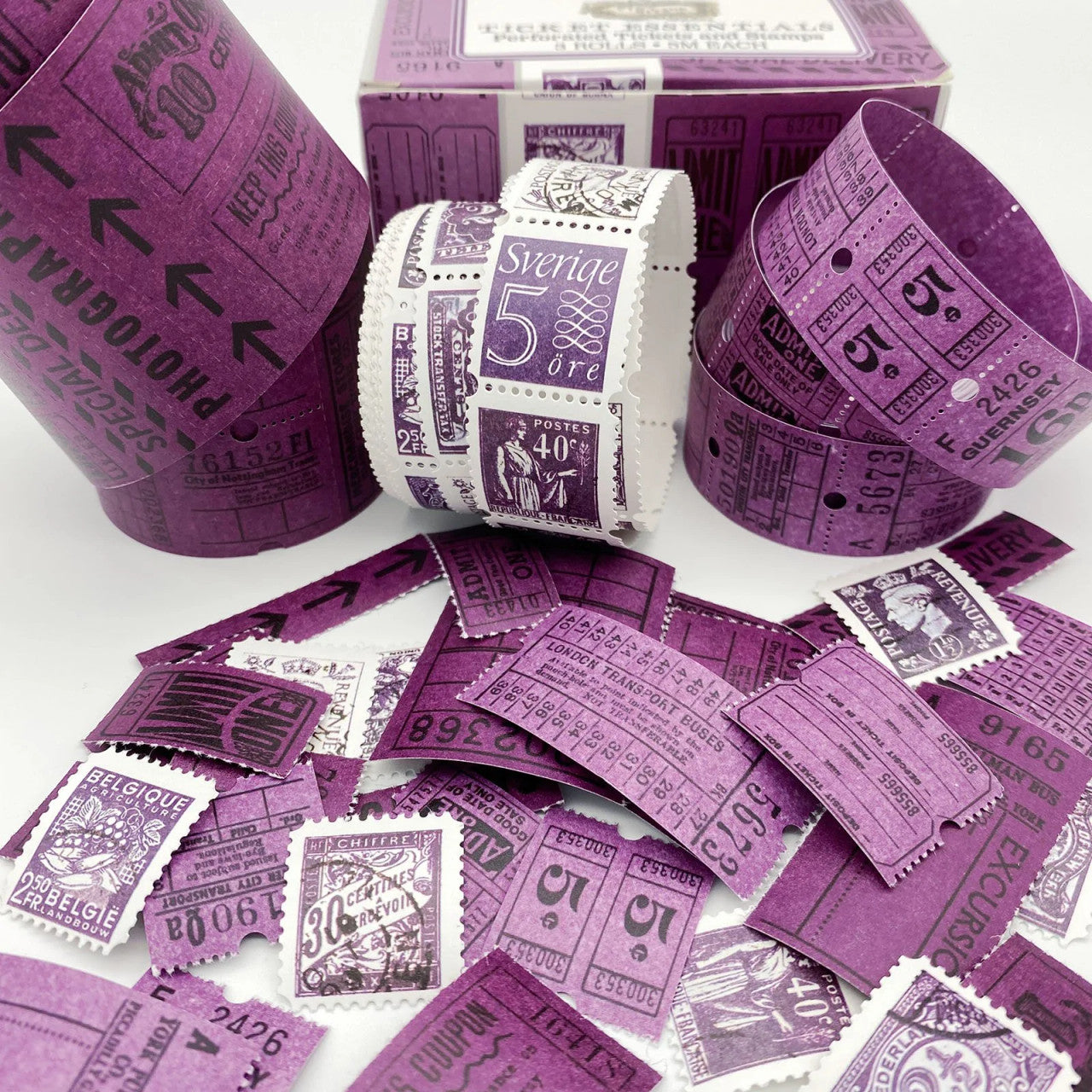 49 & Market Vintage Bits Ticket Essentials - Aubergine